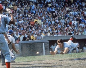 Baseball Legend PETE ROSE Glossy 8x10 or 11x14 Glossy Photo Cincinnati Reds Print Sliding Poster
