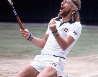 Tennis Legend BJORN BORG Glossy 8x10 or 11x14 Photo Wimbledon Print Poster