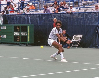 Tennis Legend ARTHUR ASHE Glossy 8x10 or 11x14 Photo US Open Print Poster