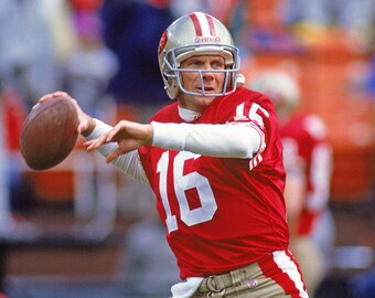 San Francisco 49ers JOE MONTANA Glossy 8x10, 11x14 or 11x17 Photo Print Football Poster HOF 2000