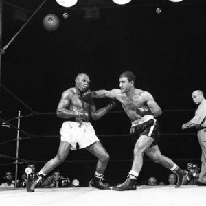 Heavyweight Champion ROCKY MARCIANO vs Jersey Joe Walcott Glossy 8x10 or 11x14 Photo Print Boxing Legend Poster