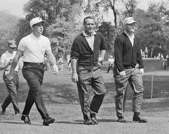 Golf Legends Gary Player, Arnold Palmer & Jack Nicklaus Glossy 8x10 or 11x14 Photo Print Fairway Poster