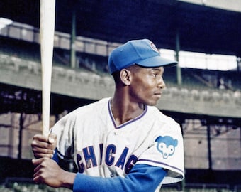 Baseball Legend ERNIE BANKS Glossy 8x10 or 11x14 Photo Chicago Cubs Print Baseball Poster HOF 77