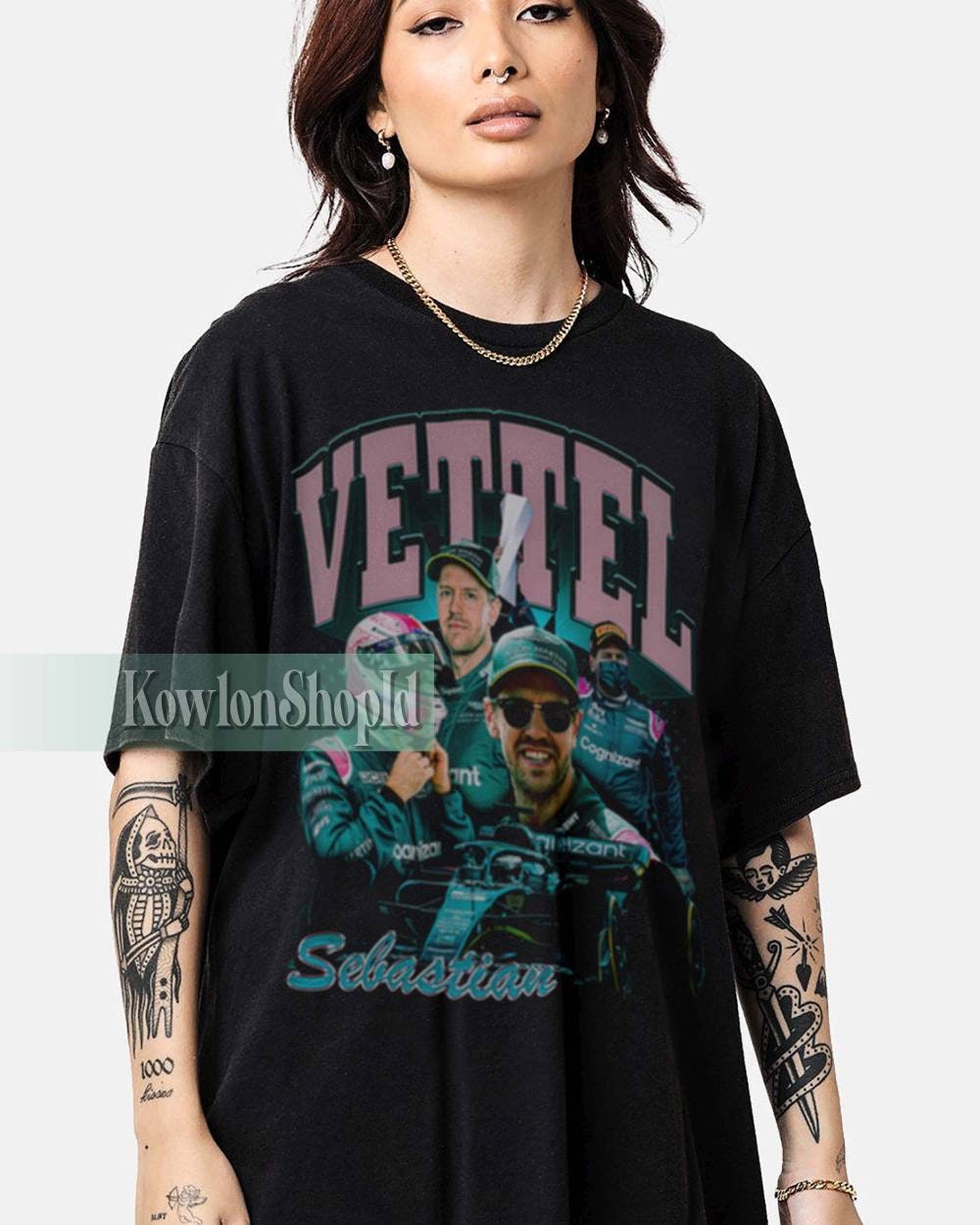 Discover Sebastian Vettel Shirt Driver Racing Championship Formula Racing Tshirt