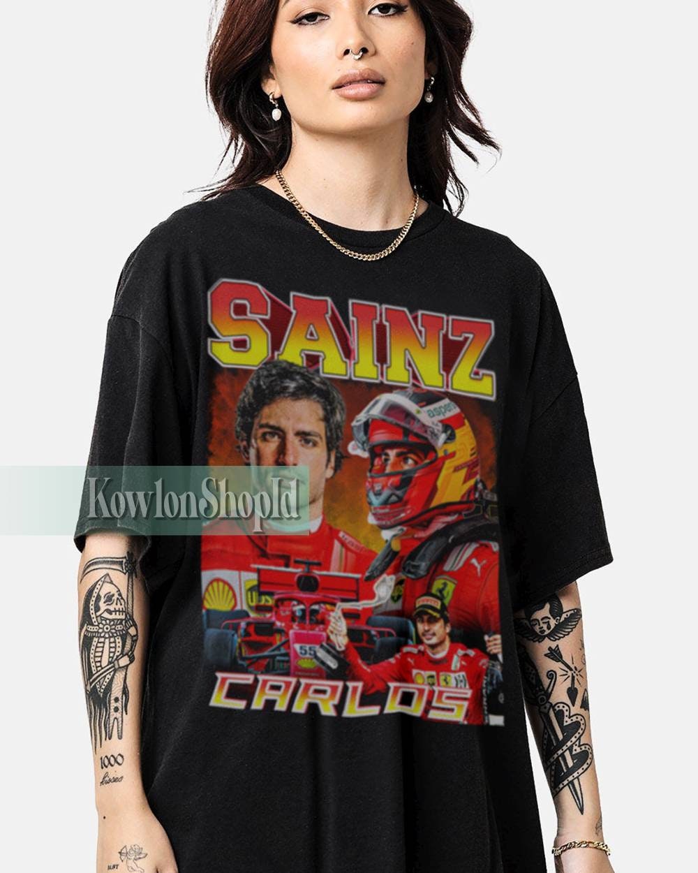 Discover Carlos Sainz Shirt Driver Racing Championship Formula Racing Tshirt