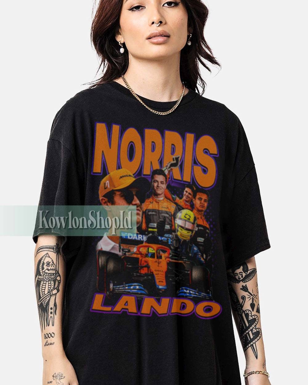 Discover Professional Lando Shirt Norris tee Driver Racing Vintage Tee