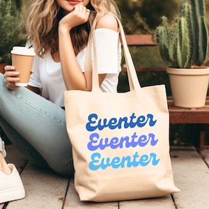 Sac fourre-tout en toile fabriqué à la main pour les amateurs de chevaux : fourre-tout tendance d&#39;inspiration équestre pour les articles de toilette essentiels et l&#39;équipement d&#39;équitation