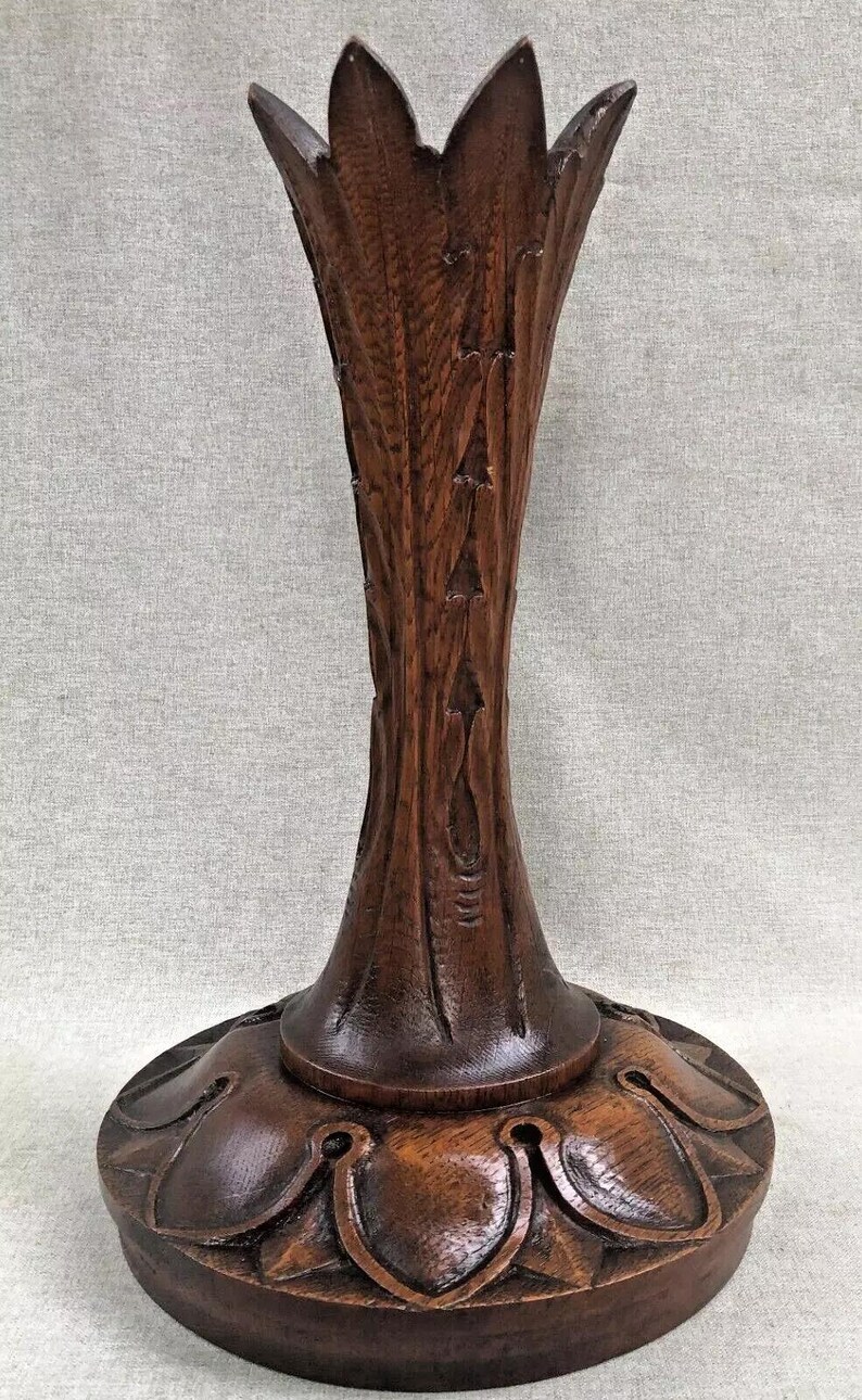 Large Antique German Black Forest Wood Base Early 1900's Woodwork ...