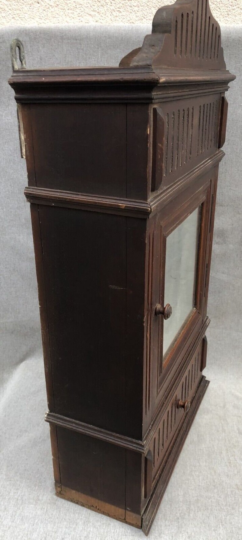 Large Antique French Apothecary Furniture Early 1900's Woodwork