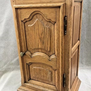 Large vintage french apothecary cabinet furniture late 1900&#39;s woodwork