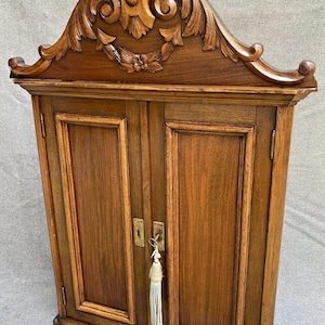 Large antique french apothecary cabinet furniture early 1900&#39;s woodwork