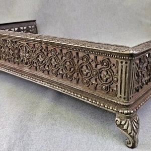 Antique french cast iron planter 19th century jardiniere fireplace