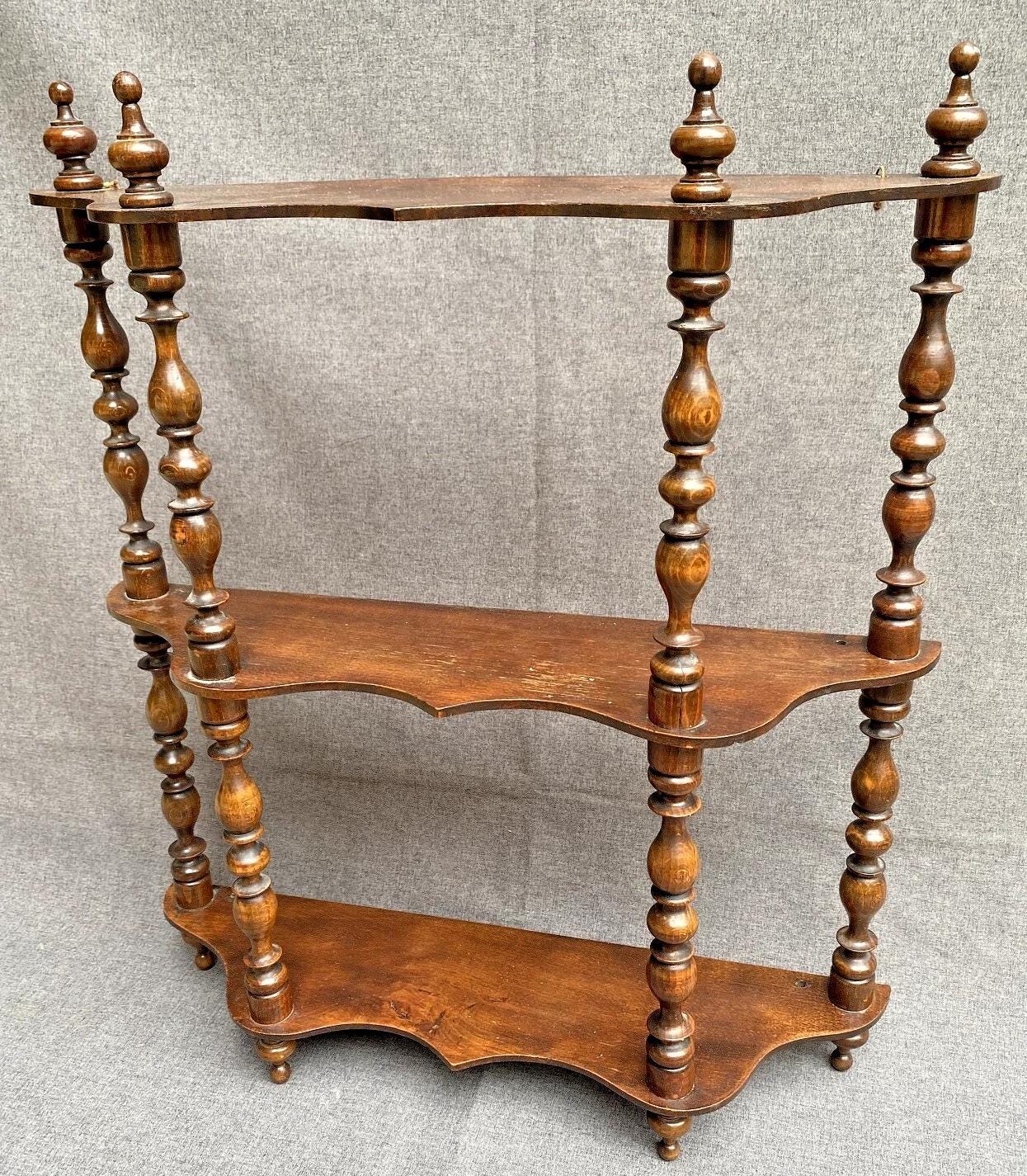 19世紀　インドの古いフック付き棚受け　アンティーク　Wood Wall Han 19世紀 インドの古いフック付き棚受け アンティーク Wood Wall Han