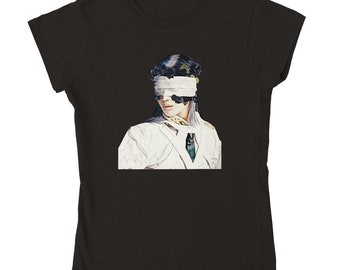 Camiseta clásica de cuello redondo para mujer Taemin SHINee Black Rose K-pop