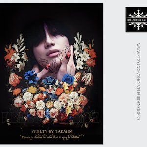 Taemin SHINee Kpop Guilty Song Inspired Bataille Quote Art Print Vanitas Illustration painting drawing gift home wall decor