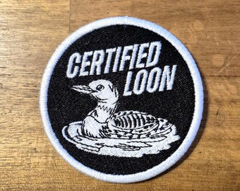 Certified Loon Embroidered patch
