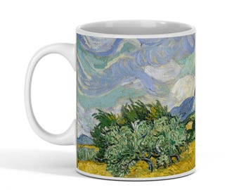Wheat Field with Cypresses Mug – Vincent van Gogh, 1889