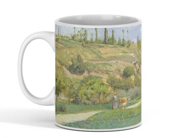 A Cowherd at Valhermeil Mug – Camille Pissarro, 1874