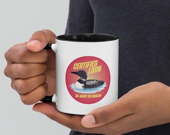 Certified Loon Mug with Color Inside by Blue Planet