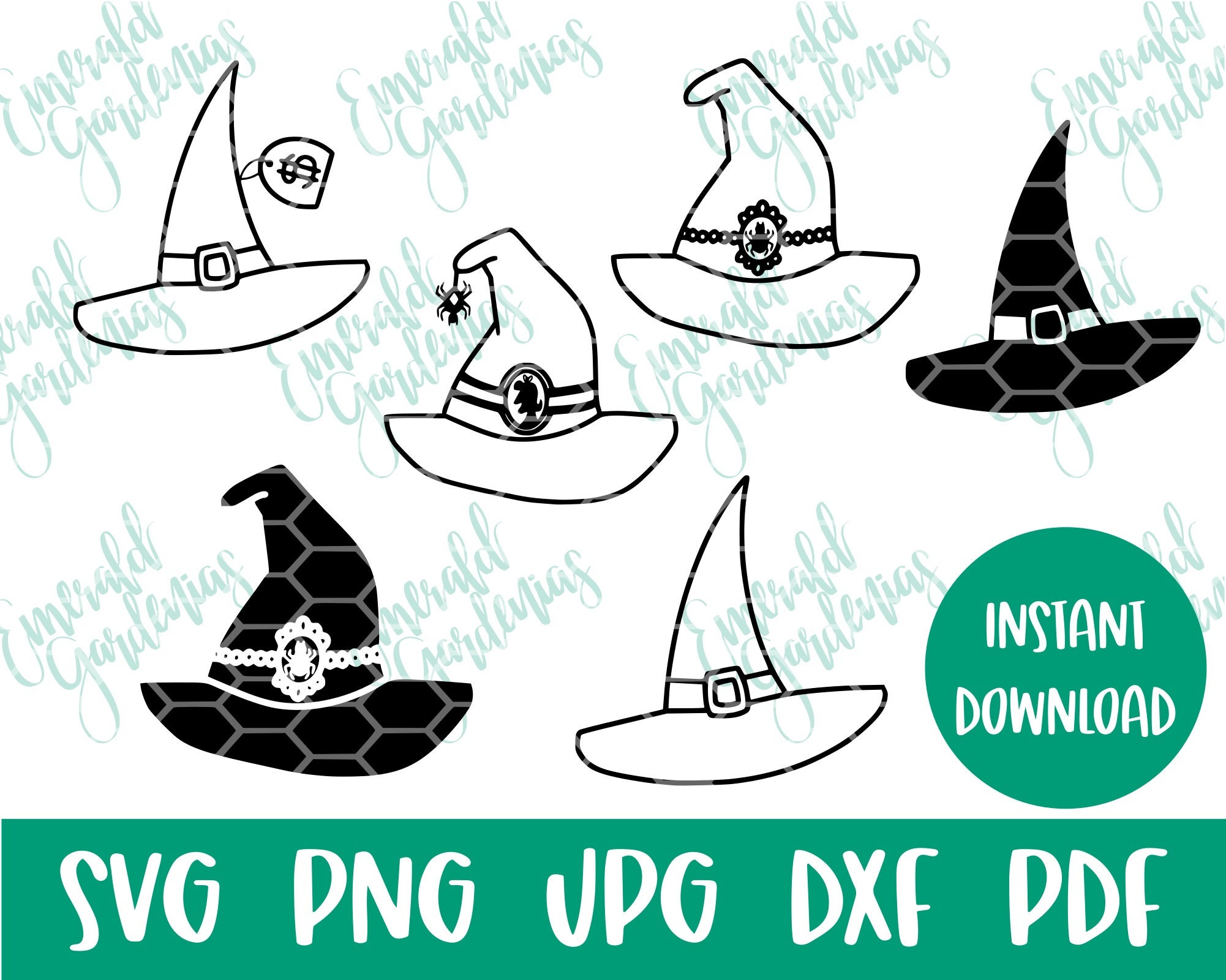 Halloween SVG Witch Hats SVG Halloween Decor Witch Hats - Etsy