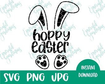 Hoppy Ostern SVG I Ostern I Hase I Ostern SVG I png I jpeg I Fröhlicher Osterhase I Bunny svg