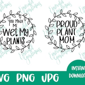 Pianta SVG I Bagna le mie piante I Segno vegetale I Piante I Fiori I Floreale I Decor I Carta I Firmo I Decor I File di taglio