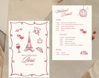 Editable Hen Do Itinerary – Stylish, Fun & Personalised