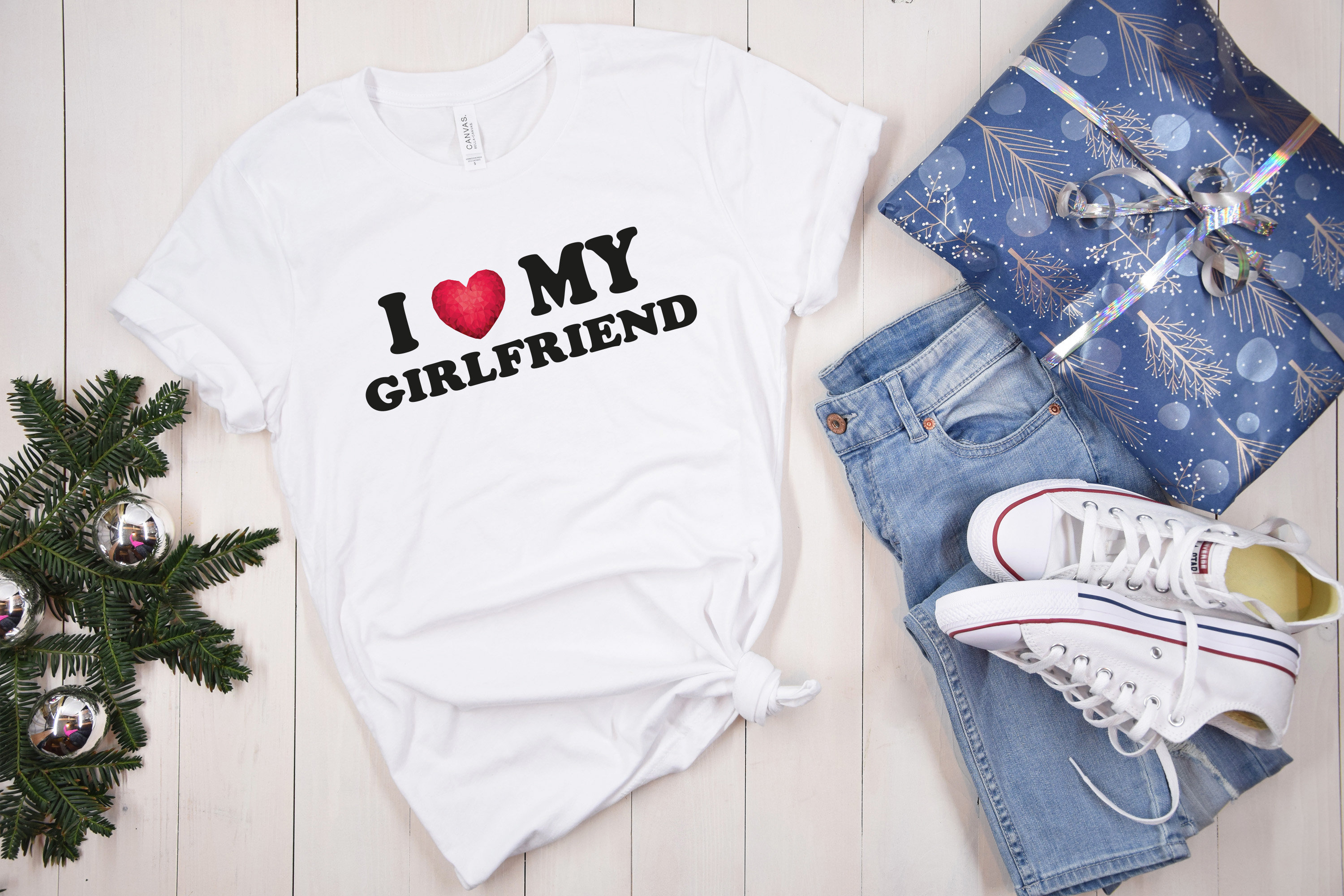 I Love My Girlfriend Shirt, I Heart My Girlfriend T-Shirt, Valentine's