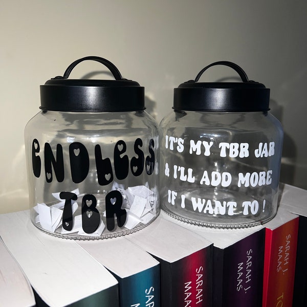 Tbr jar | Bookish | Reading list | Endless Tbr | Gifts for her | Book gifts | Book jar | Next book | New book | Book Accessory