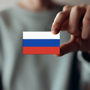 Russian Stickers | 8 Pack | Russia Flag Decal