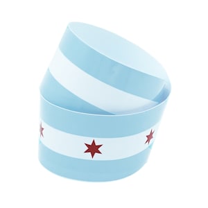 Adesivo Chicago / Copertura completa 30 pollici / Adesivo bandiera Chicago / Grande