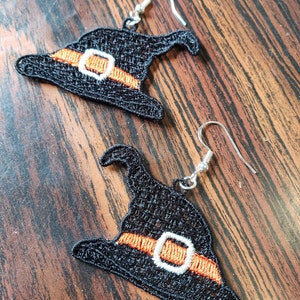witch hat earrings, Halloween,earring, trick or treat,halloween,party,black,hat