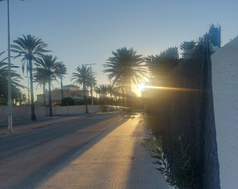 DIGITAL FILE Spain at sunset