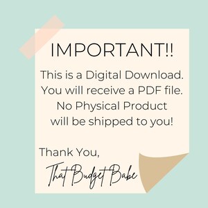 Savings Goal Template - Digital Download - Printable PDF - Etsy