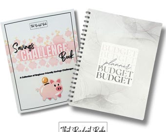 The Starter Kit | Budget Planner | Savings Challenge Book | Paycheck Budgeting | Budgeting Templates | Graduation Gift | Wedding Gift