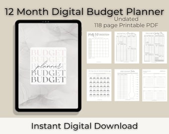 The #1 - VIRAL Budget Planner© PDF Download - The Ultimate Budgeting Tool - Paycheck Budgeting - 12 Month Undated!!