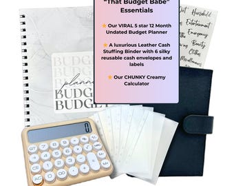 Budget Essentials Bundle: Planner, Cash Envelope Binder, Calculator