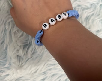 Baby gender reveal bracelet