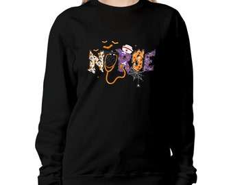 Fall Nurse T-shirt, Halloween Nurse Shirt, Spooky Nurse Sweatshirt, Nursing Gift, Halloween Shirt, Halloween Gift for Nurses Unisex Tee