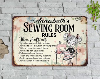 Sewing Room Decor in My Sewing Room Thou Shalt Not Ask when It Will Be