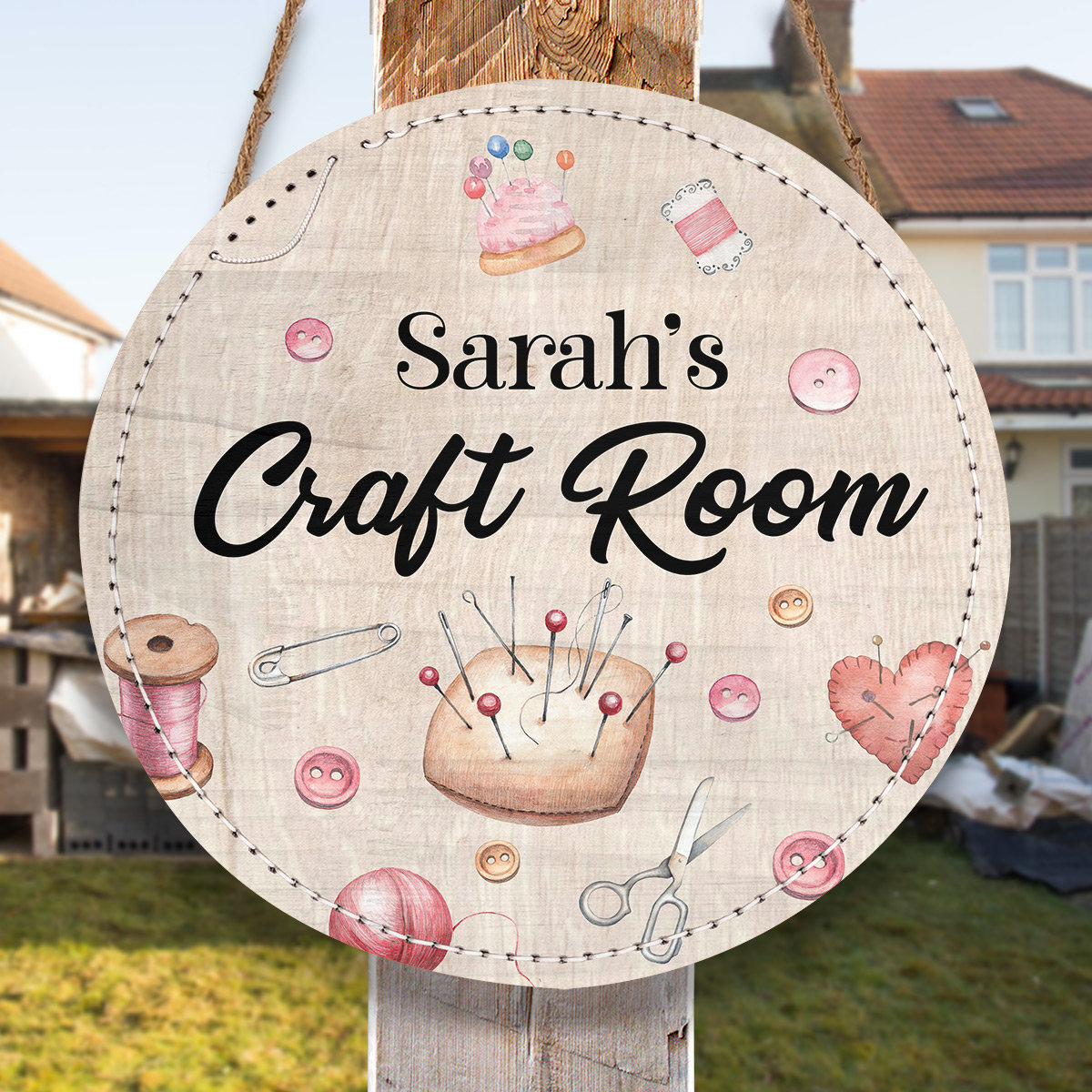 Example Craft Sign Personalized Craft Room Wood Sign, Custom Craft Room Sign, Craft Sign ...