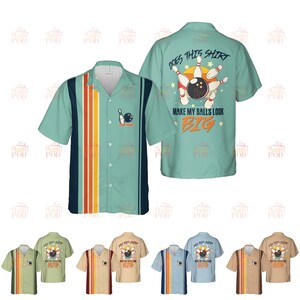 Personalized Bowling Hawaiian Shirt Customized Dirty Bowling Shirt Funny Gift For Bowler Player Bowling Team Button Down Aloha Retro Vintage