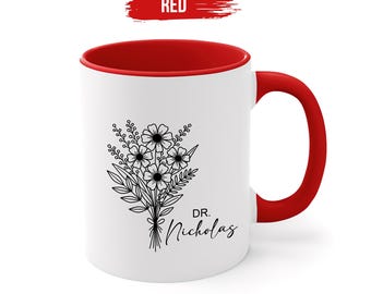 Taza de café personalizada para doctor, taza de doctor personalizada, taza de doctorado, taza de agradecimiento, regalo de graduación para nuevos médicos, regalo para médicos