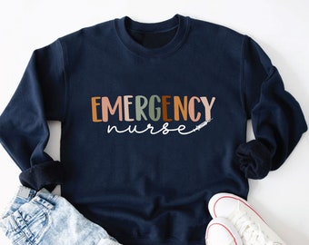 Camisa de enfermera de emergencia, sudadera de enfermera de emergencia, camisa de enfermería de emergencias, camisa del departamento de emergencias, regalo para enfermera, regalo de enfermería, regalo de enfermera de emergencias