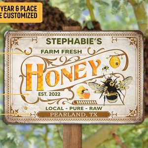 Farm Fresh local honey bee decor for the home – Backyard Dahlia