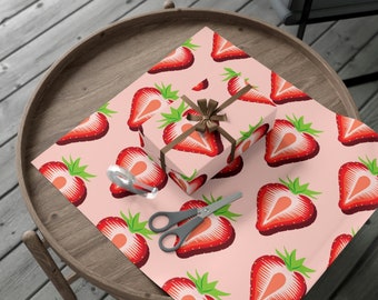 Strawberries Gift Wrap Papers