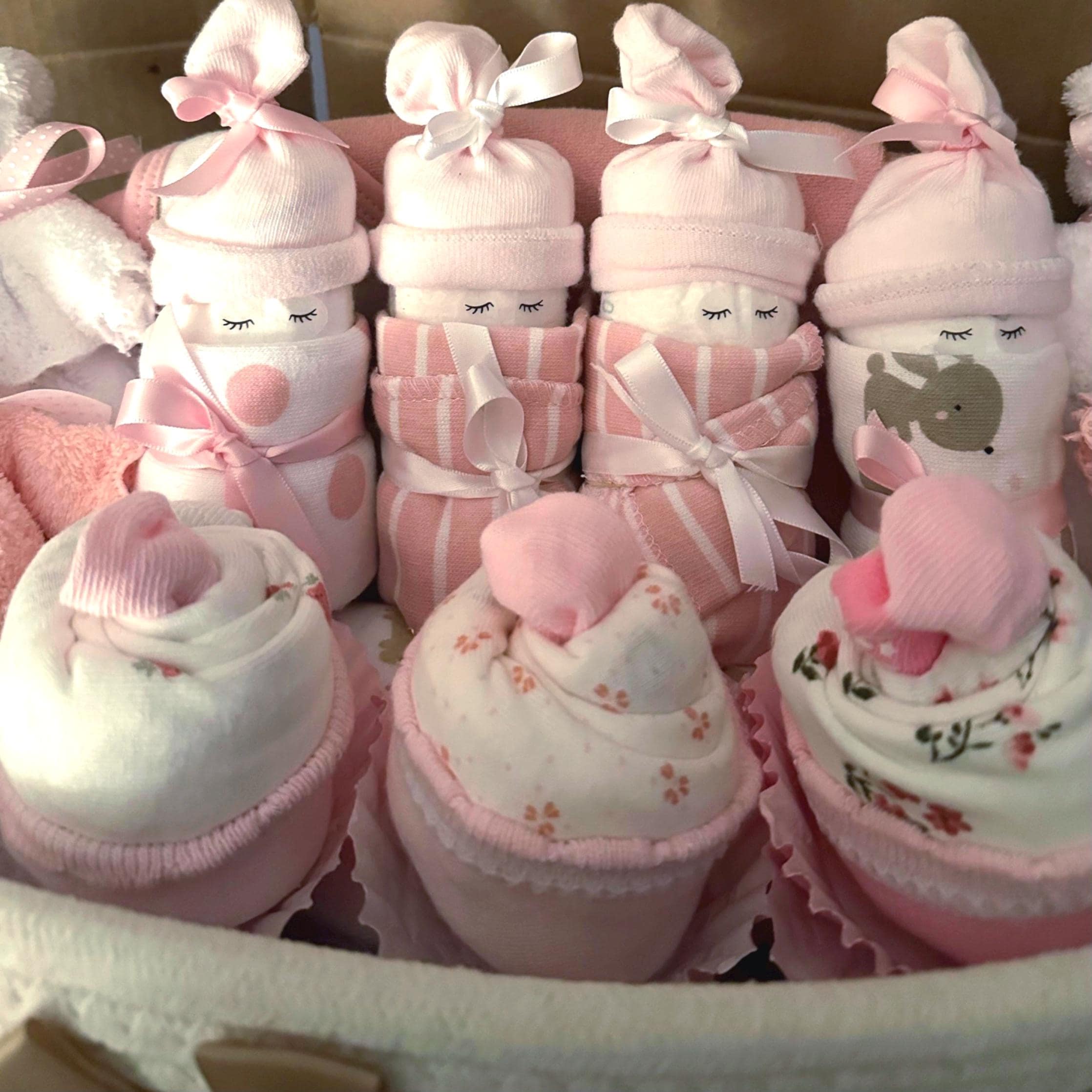 New Baby Gift Set! / Diaper Babies/ Onesie / Diaper Cupcakes/ Teddy ...