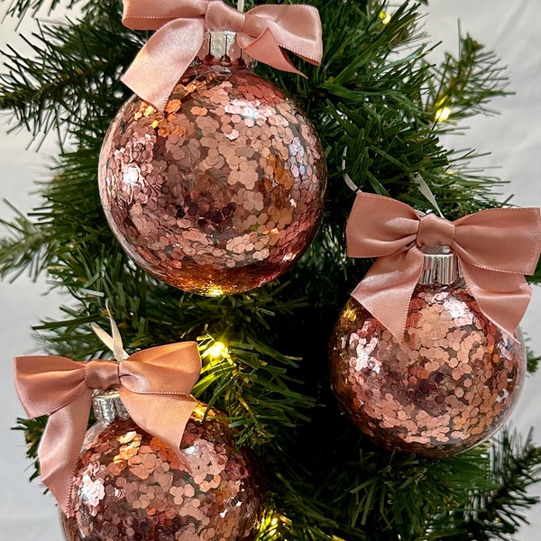 Rose Gold Ornament Etsy
