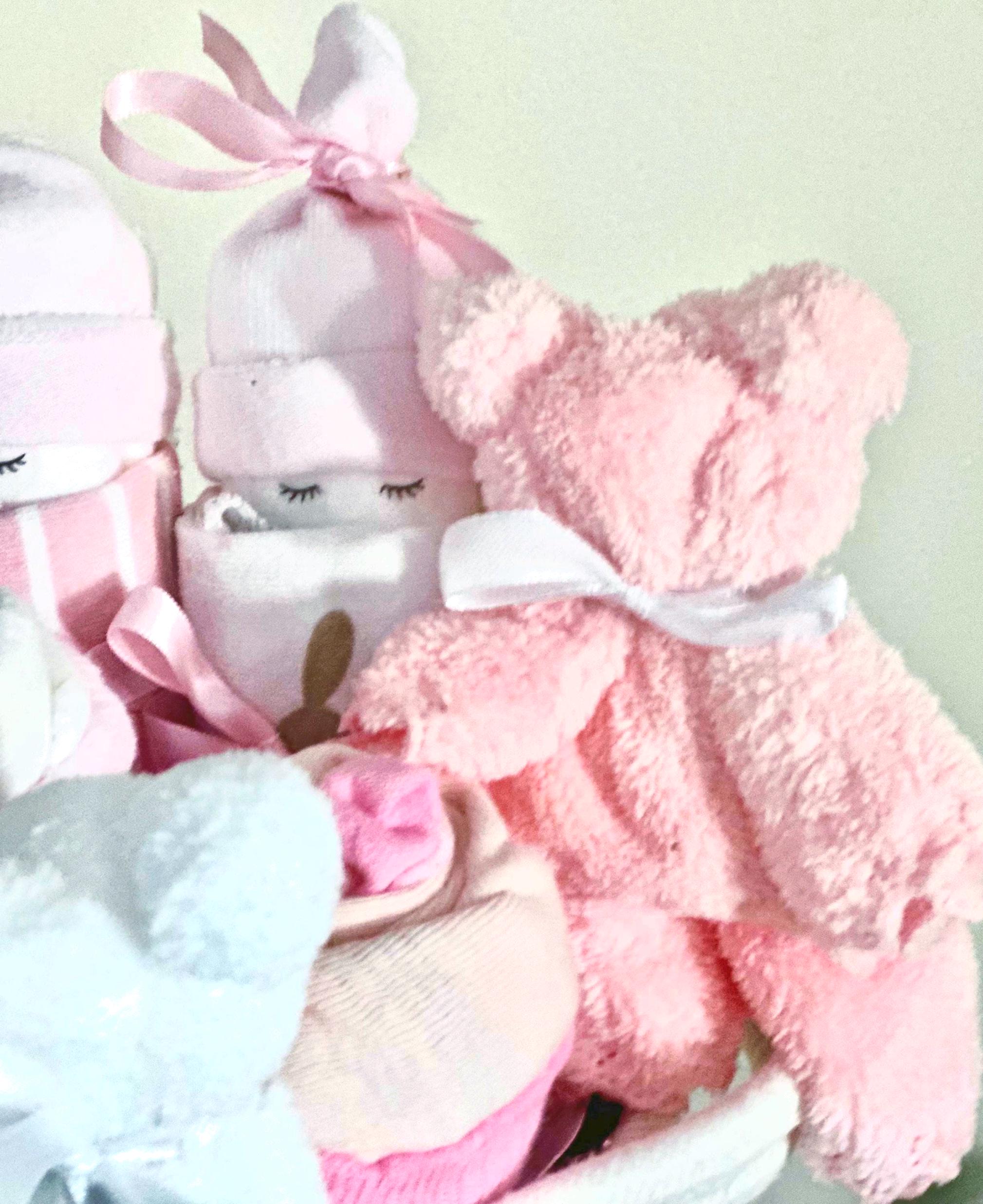 Ultimate Baby Basket - Diaper Babies/ Cupcake Onesies/ Teddy Bear ...