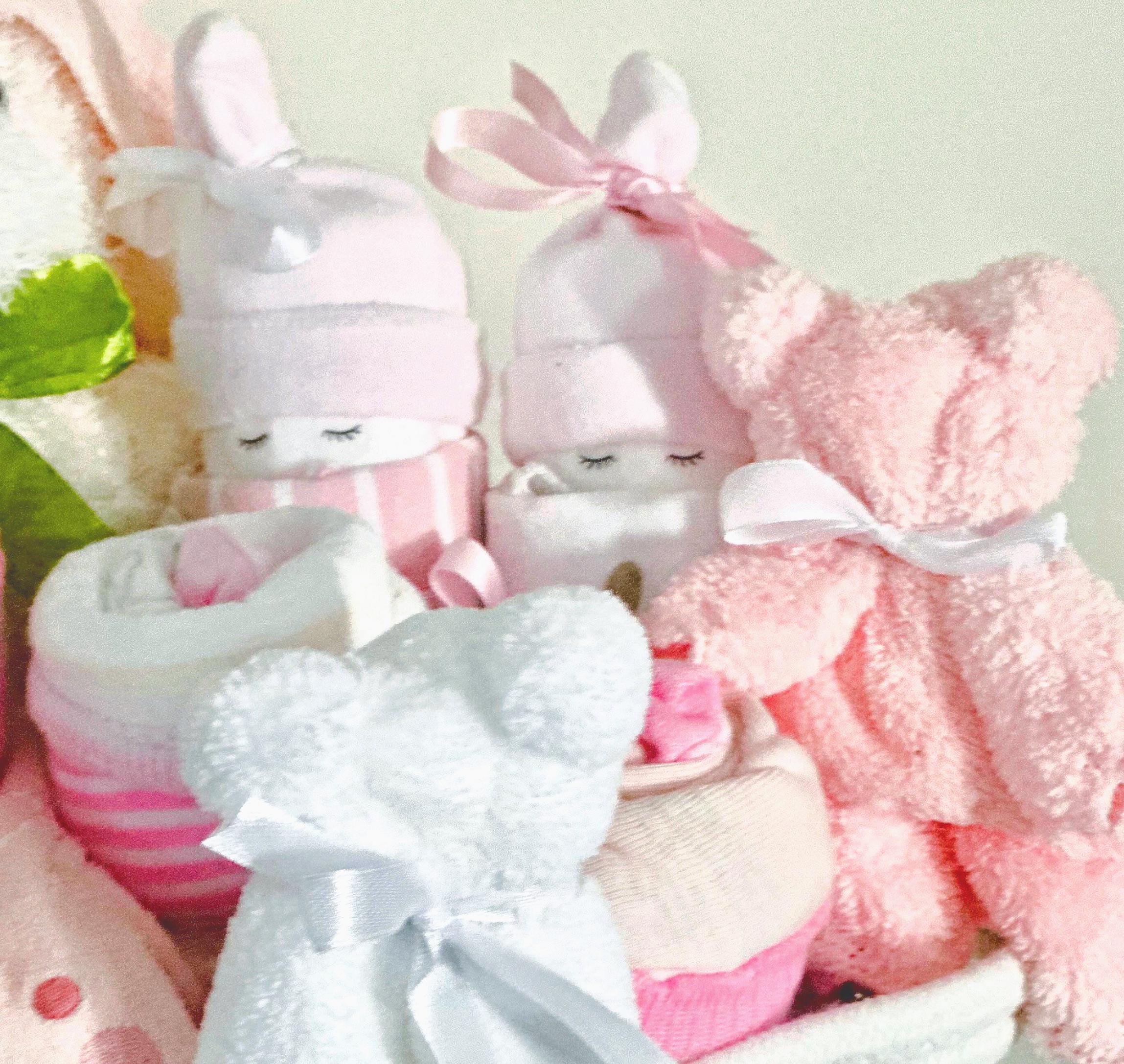 Ultimate Baby Basket - Diaper Babies/ Cupcake Onesies/ Teddy Bear ...